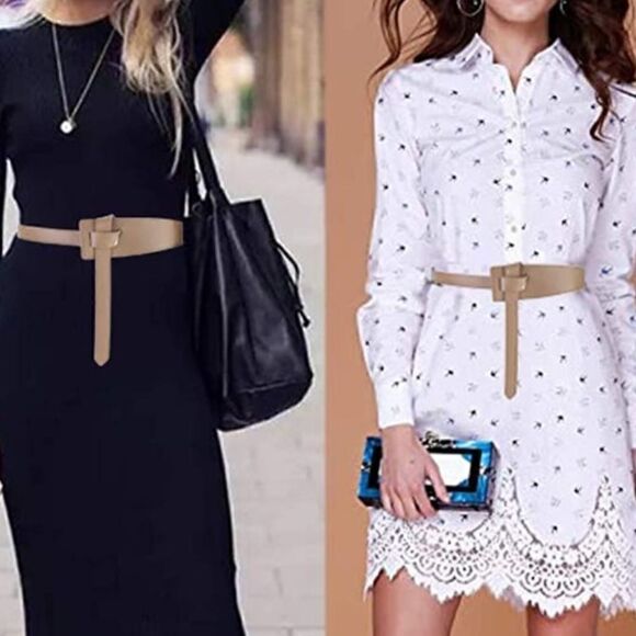 Tan Tie Waist Belt 